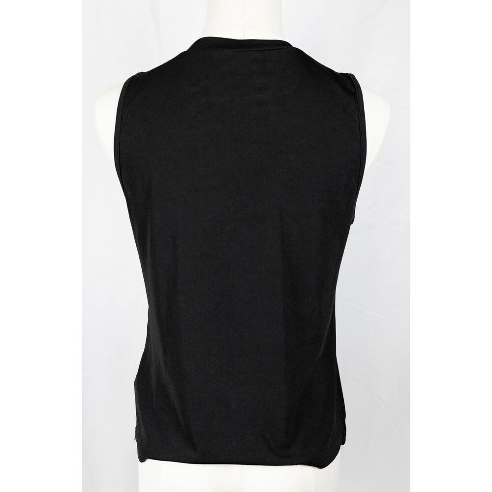 Shein Size M Top Beaded Sleeveless Black - Picture 2 of 6